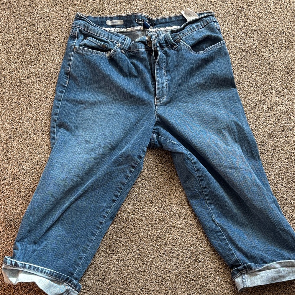 Code Bleu Women's Denim Boyfriend Capris